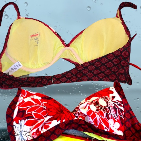 Athleta Other - Athleta Bikini Top Quick Drying Padded UPF EUC 40B